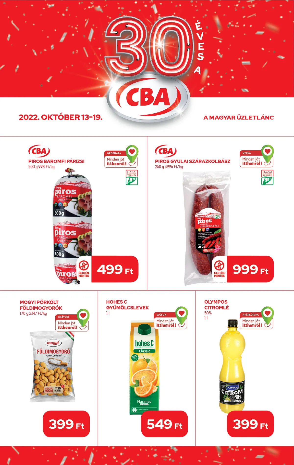 CBA akciós újság 10.13–10.19
