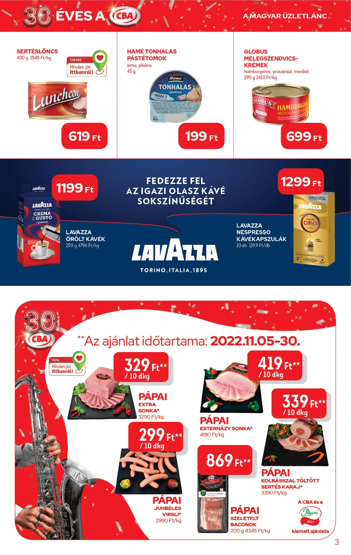 CBA akciós újság 11.24–11.30 – 3. oldal