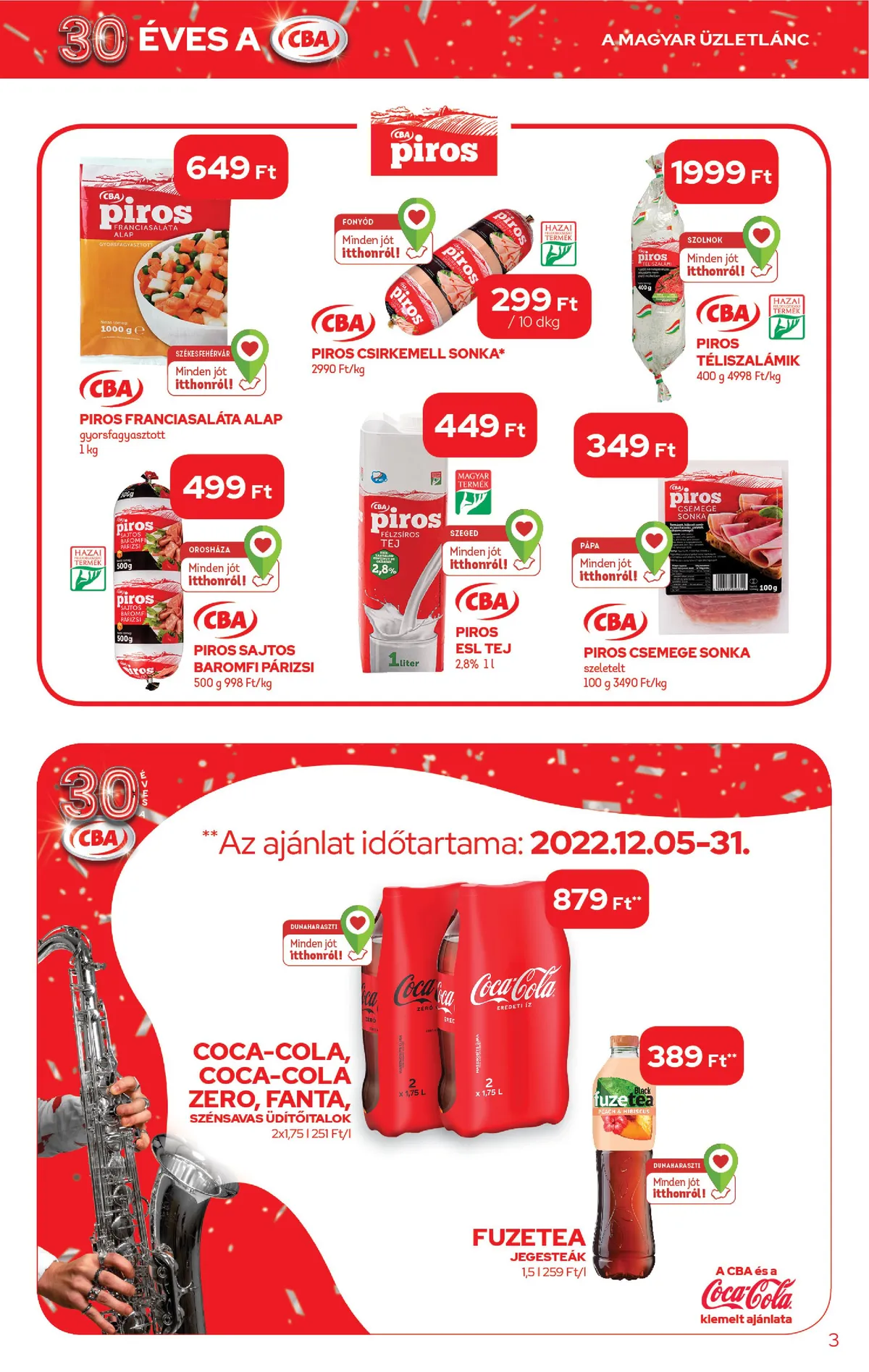 CBA akciós újság 12.08–12.14 – 3. oldal