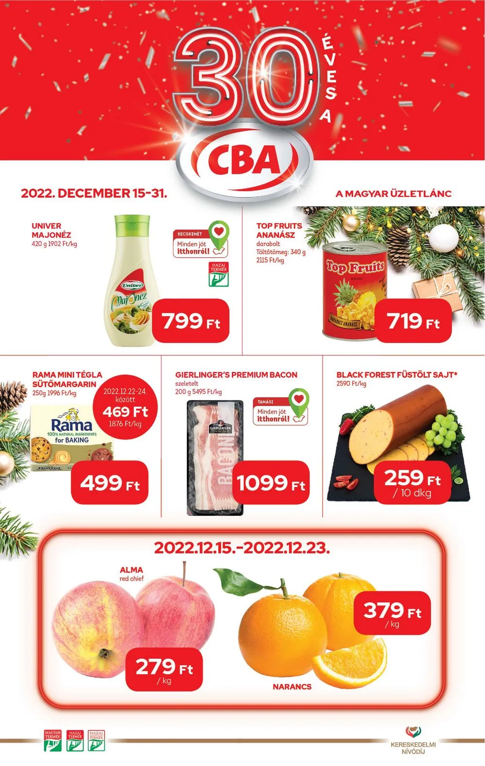 CBA akciós újság 12.15–12.31