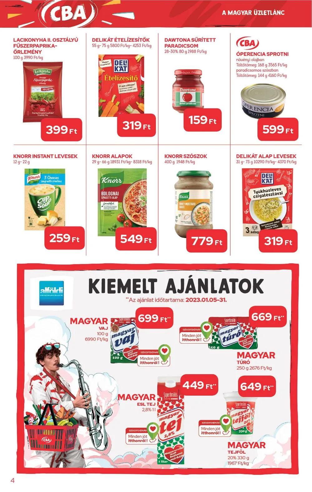 CBA akciós újság 01.19–01.25 – 4. oldal