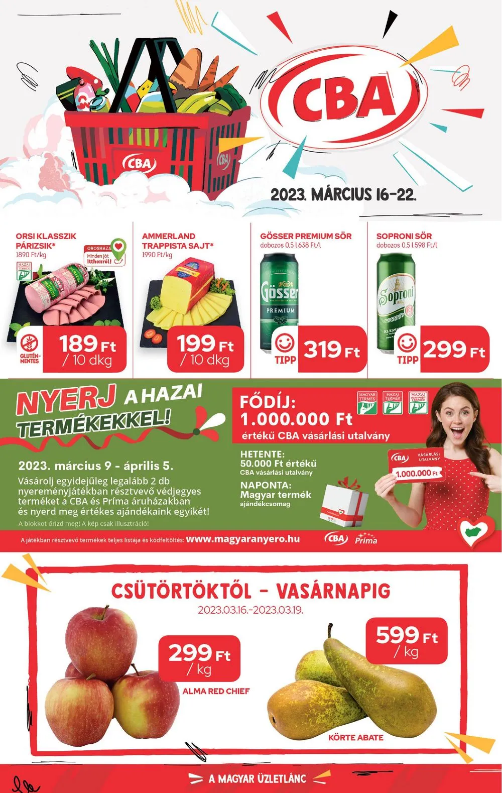 CBA akciós újság 03.16–03.22