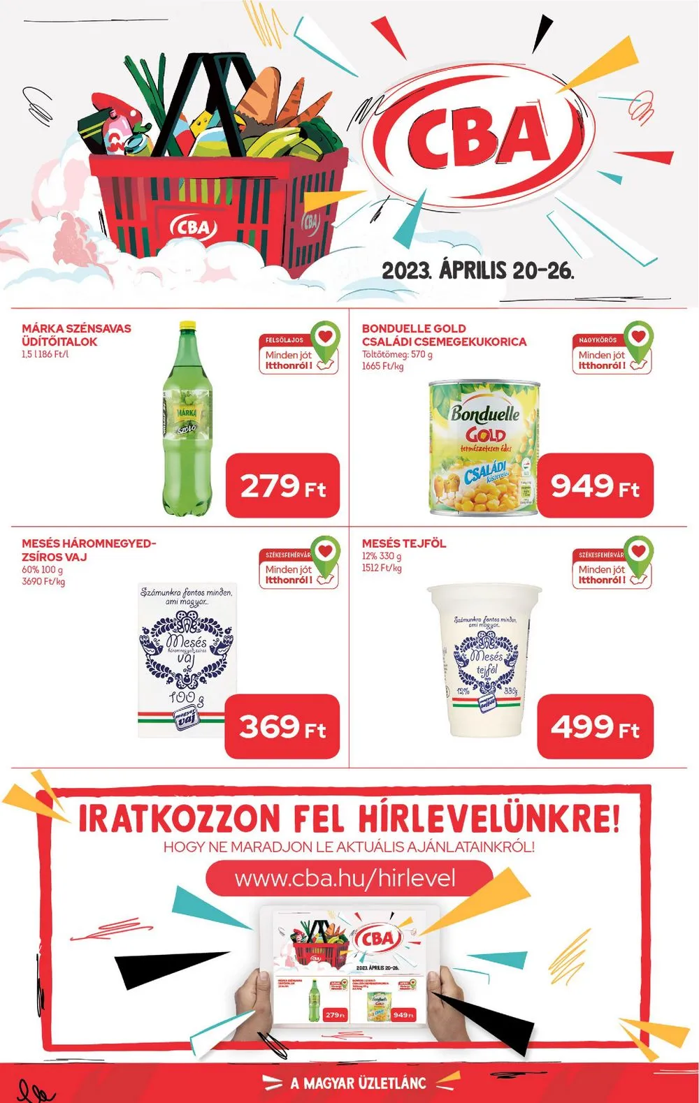 CBA akciós újság 04.20–04.26