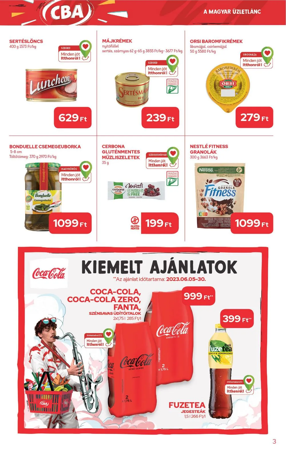 CBA akciós újság 06.15–06.21 – 3. oldal
