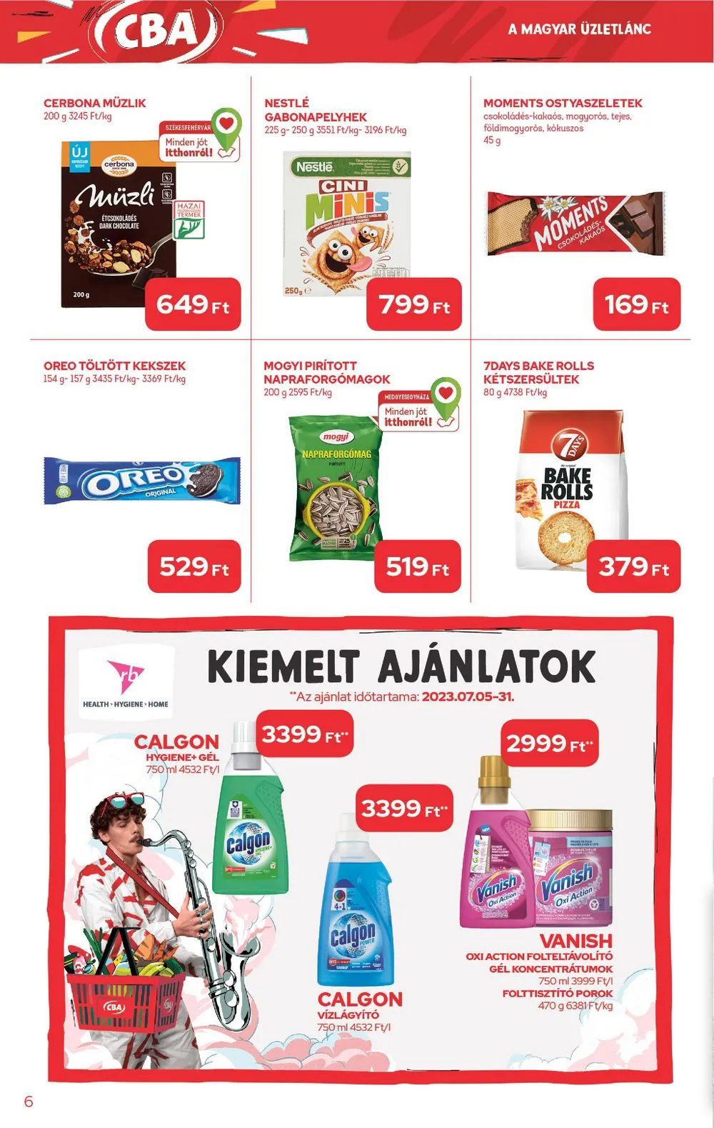 CBA akciós újság 07.13–07.19 – 6. oldal