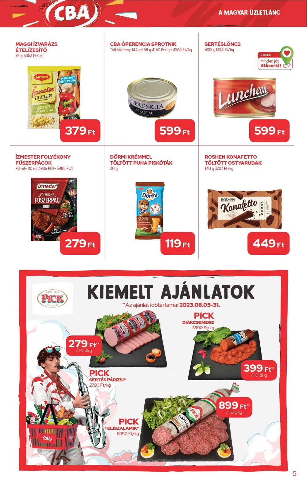 CBA akciós újság 08.17–08.23 – 5. oldal