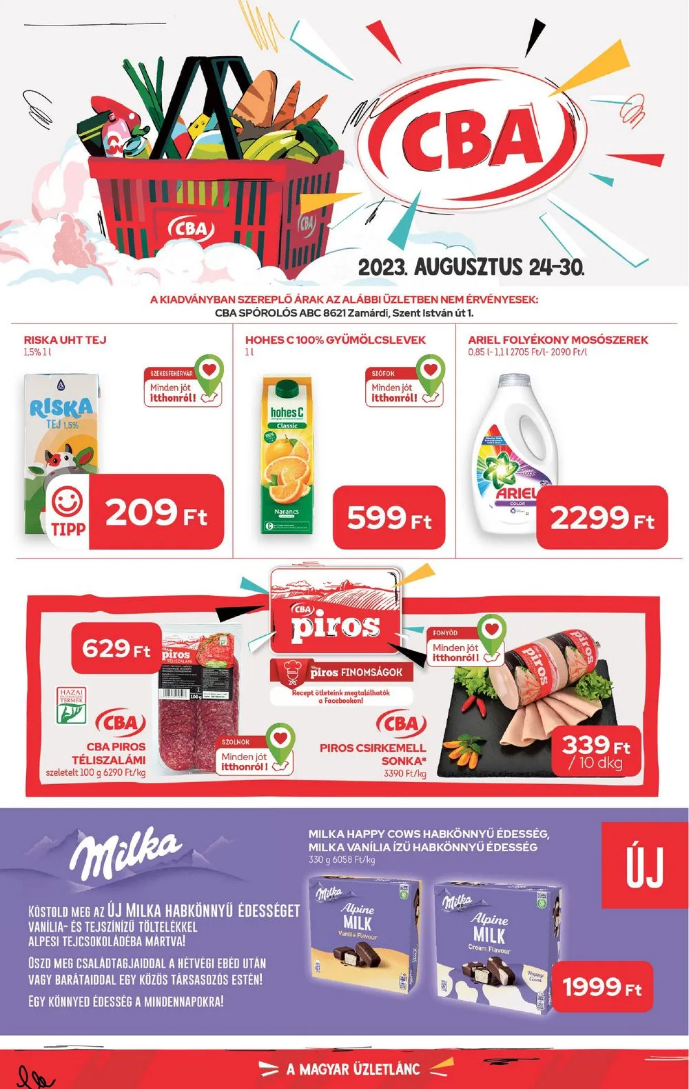 CBA akciós újság 08.24–08.30