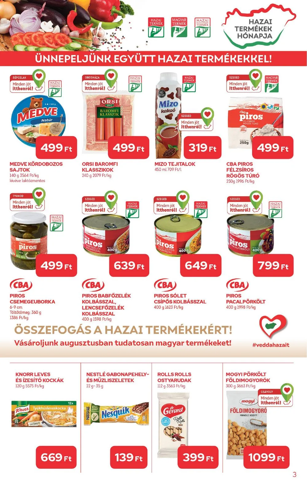 CBA akciós újság 08.24–08.30 – 3. oldal