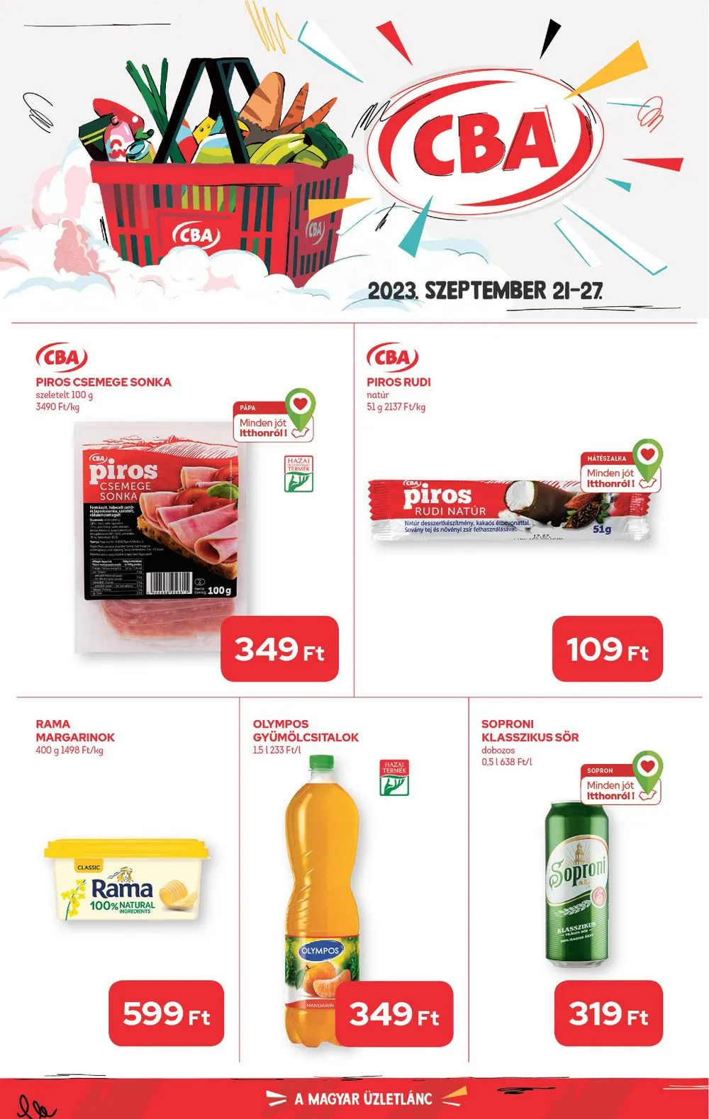 CBA akciós újság 09.21–09.27