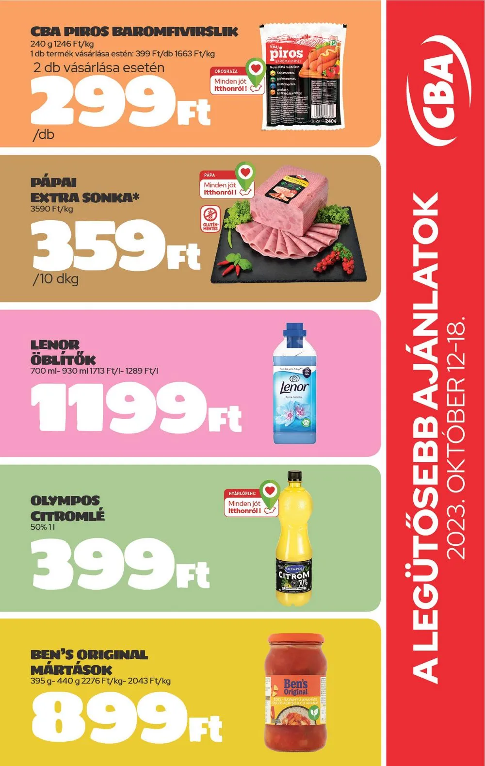CBA akciós újság 10.12–10.18