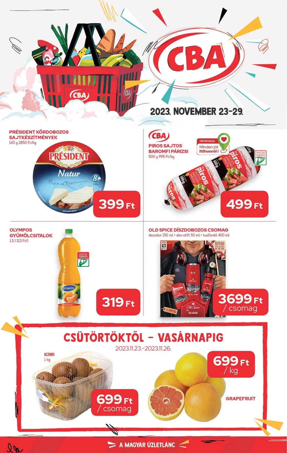 CBA akciós újság 11.23–11.29