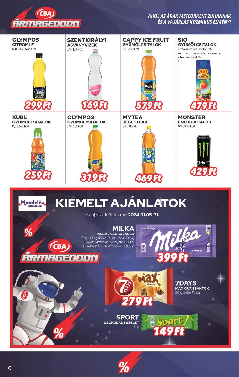 CBA akciós újság 01.18–01.24 – 6. oldal