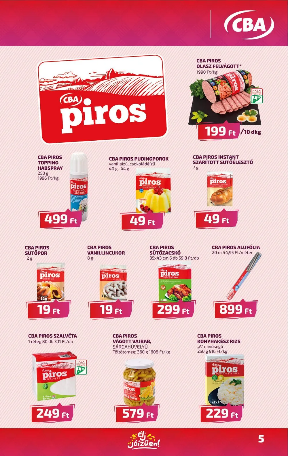 CBA akciós újság 03.14–03.20 – 5. oldal