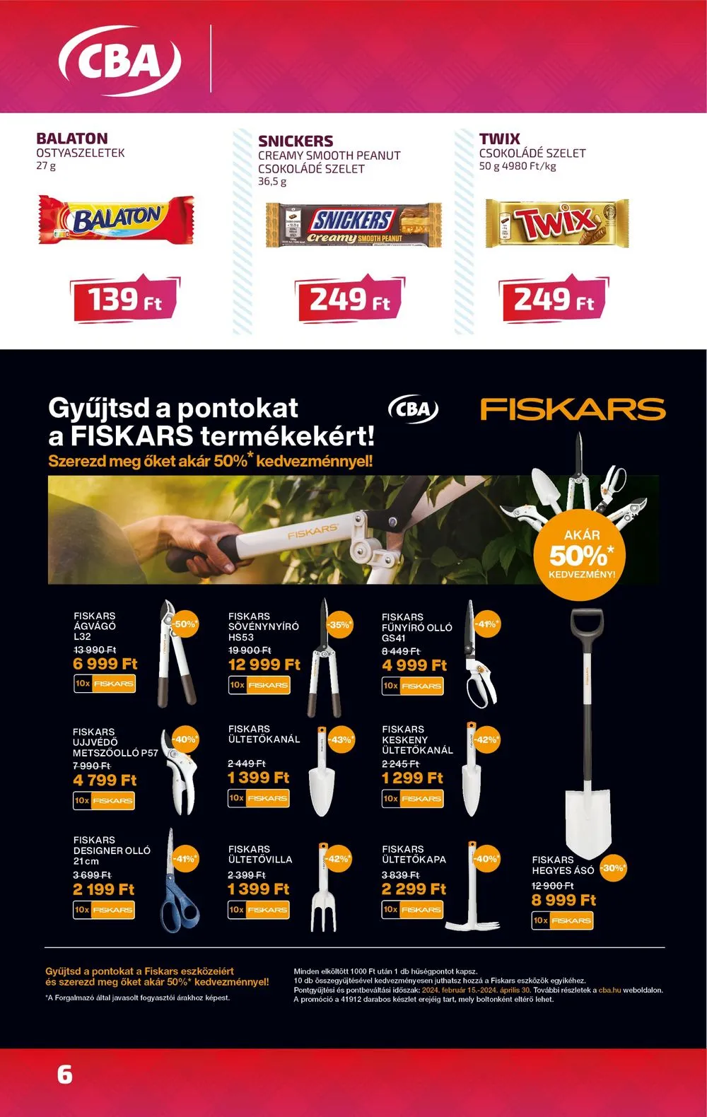 CBA akciós újság 04.11–04.17 – 6. oldal