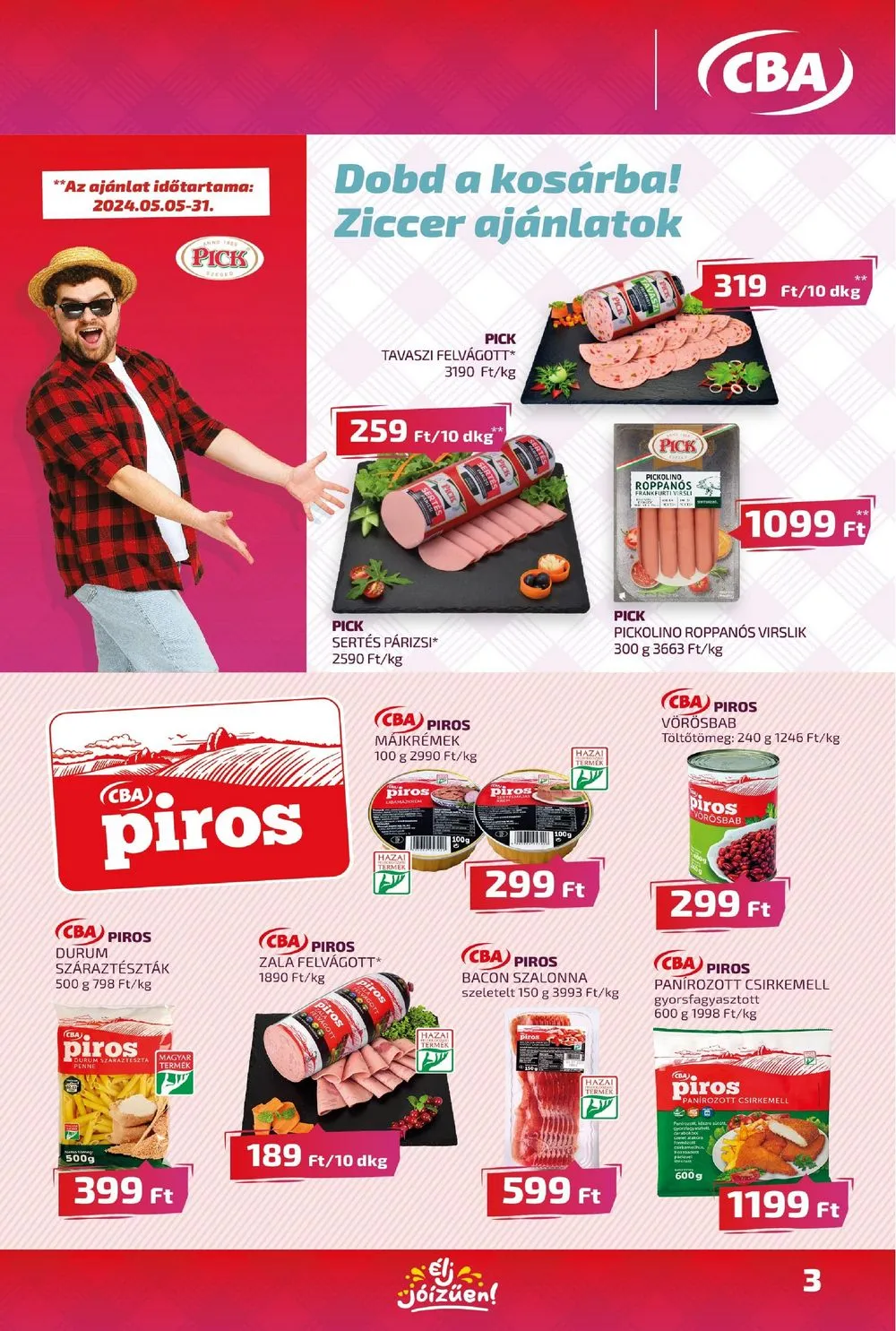 CBA akciós újság 05.09–05.15 – 3. oldal