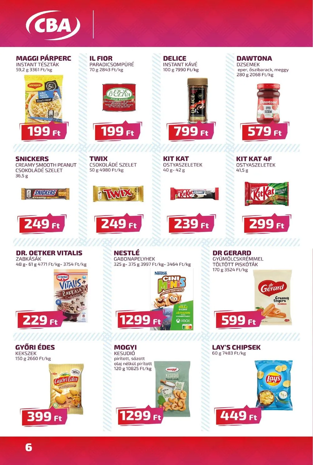 CBA akciós újság 05.09–05.15 – 6. oldal