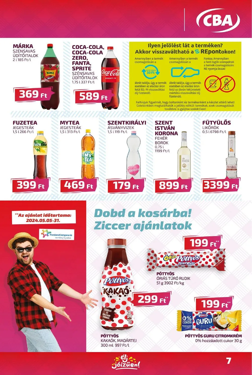 CBA akciós újság 05.09–05.15 – 7. oldal