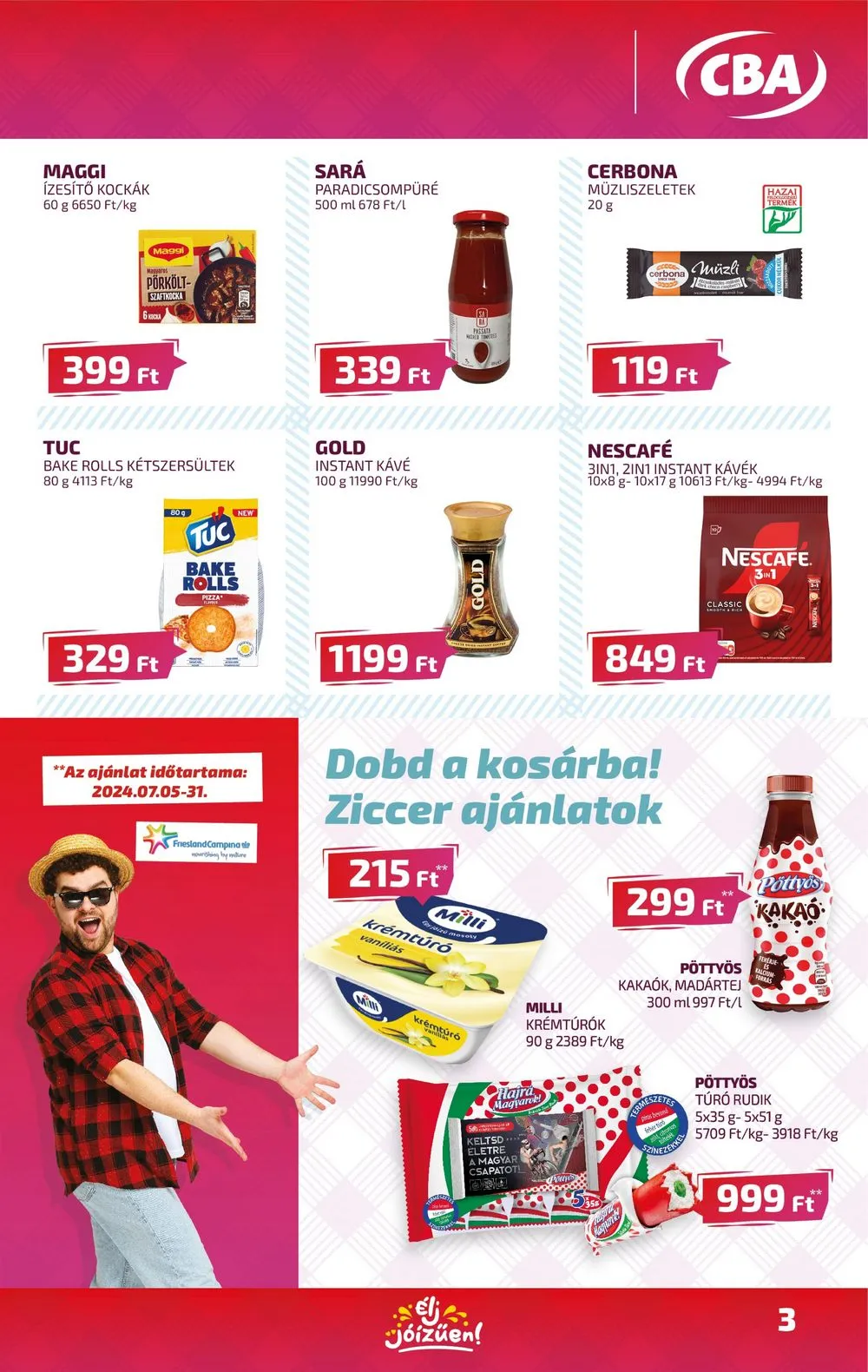 CBA akciós újság 07.11–07.17 – 3. oldal