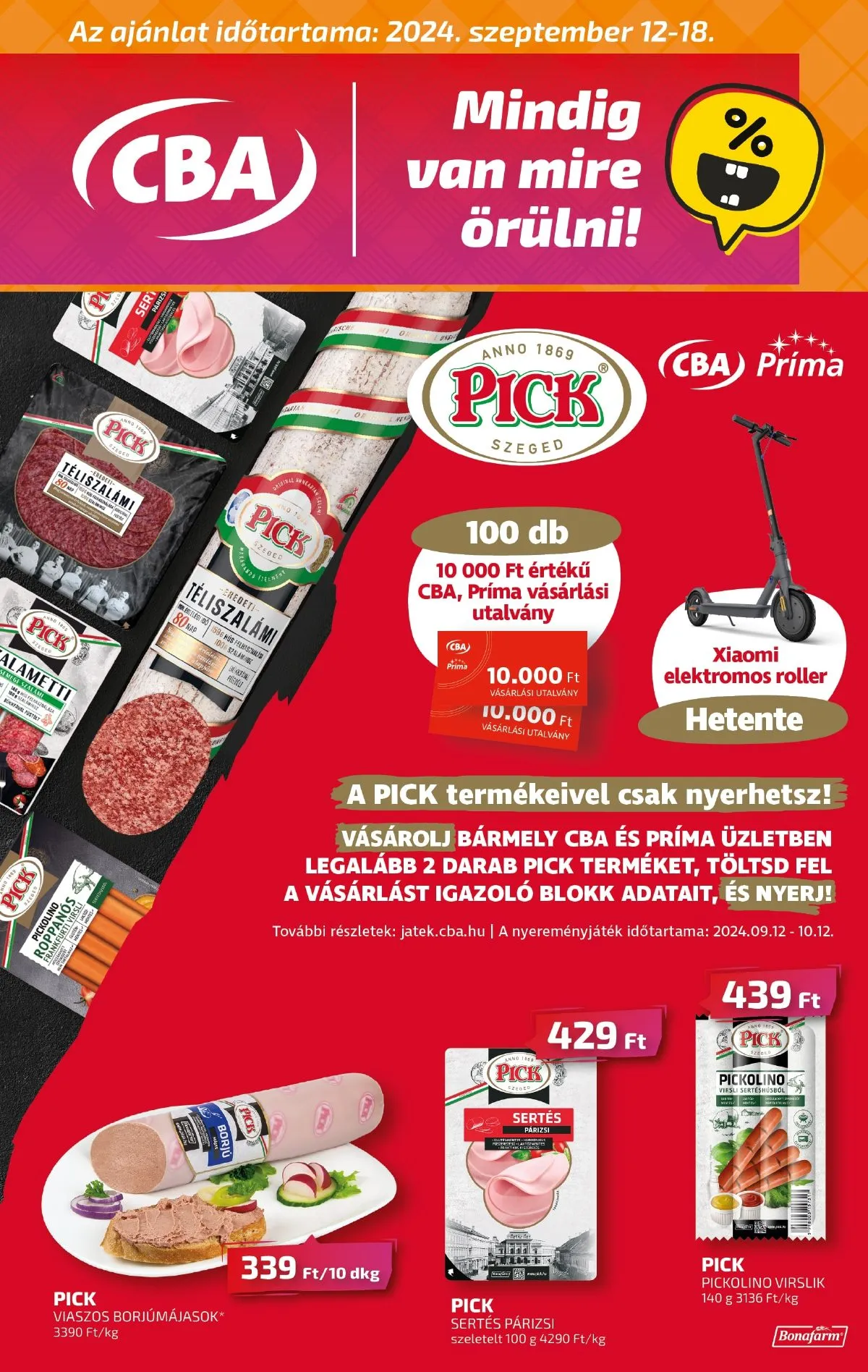 CBA akciós újság 09.12–09.18