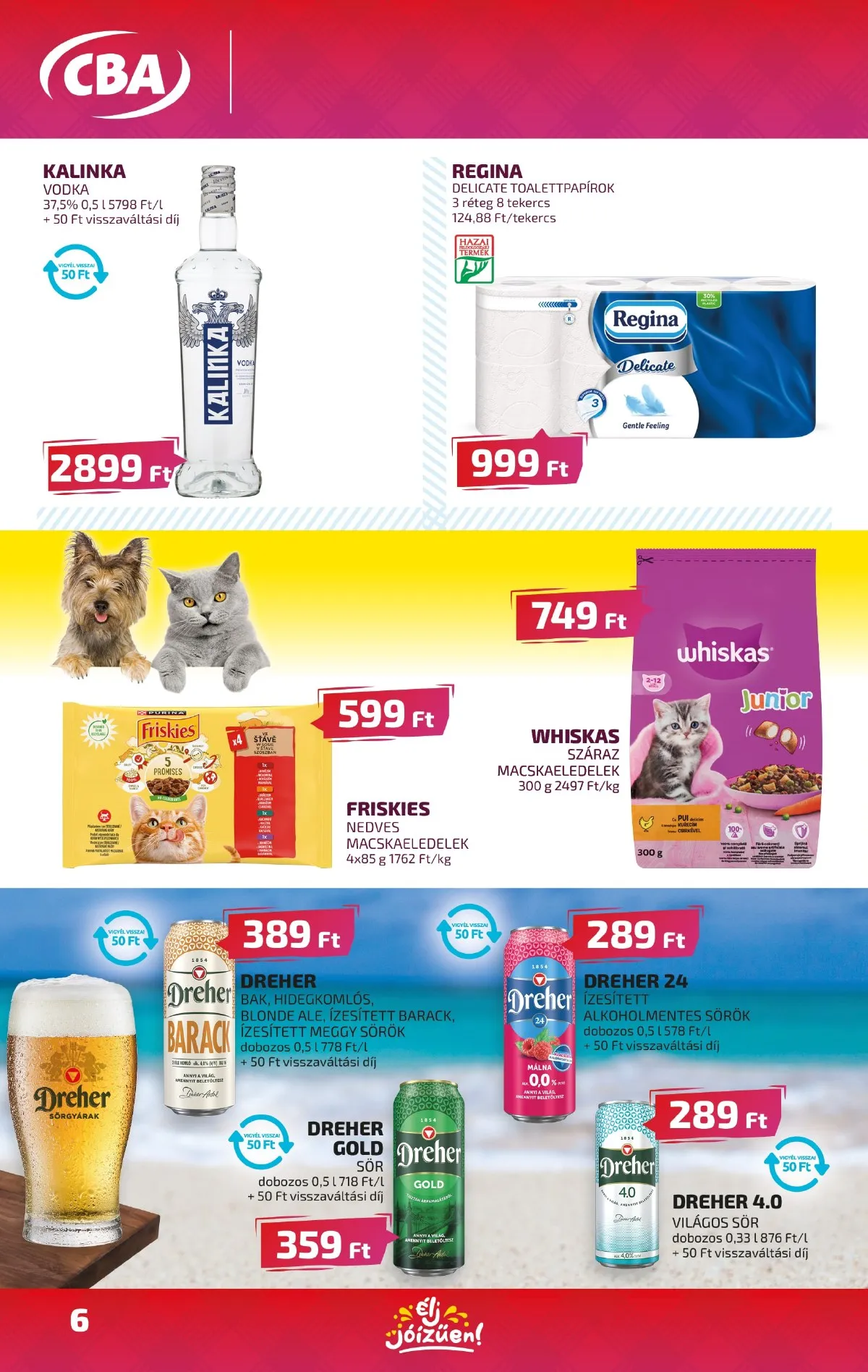 CBA akciós újság 09.19–09.25 – 6. oldal