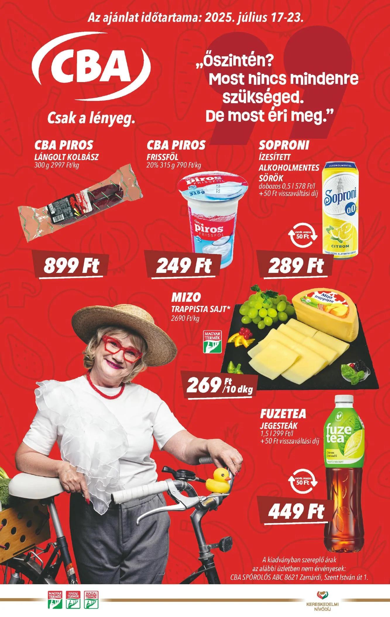 CBA akciós újság 07.17–07.23