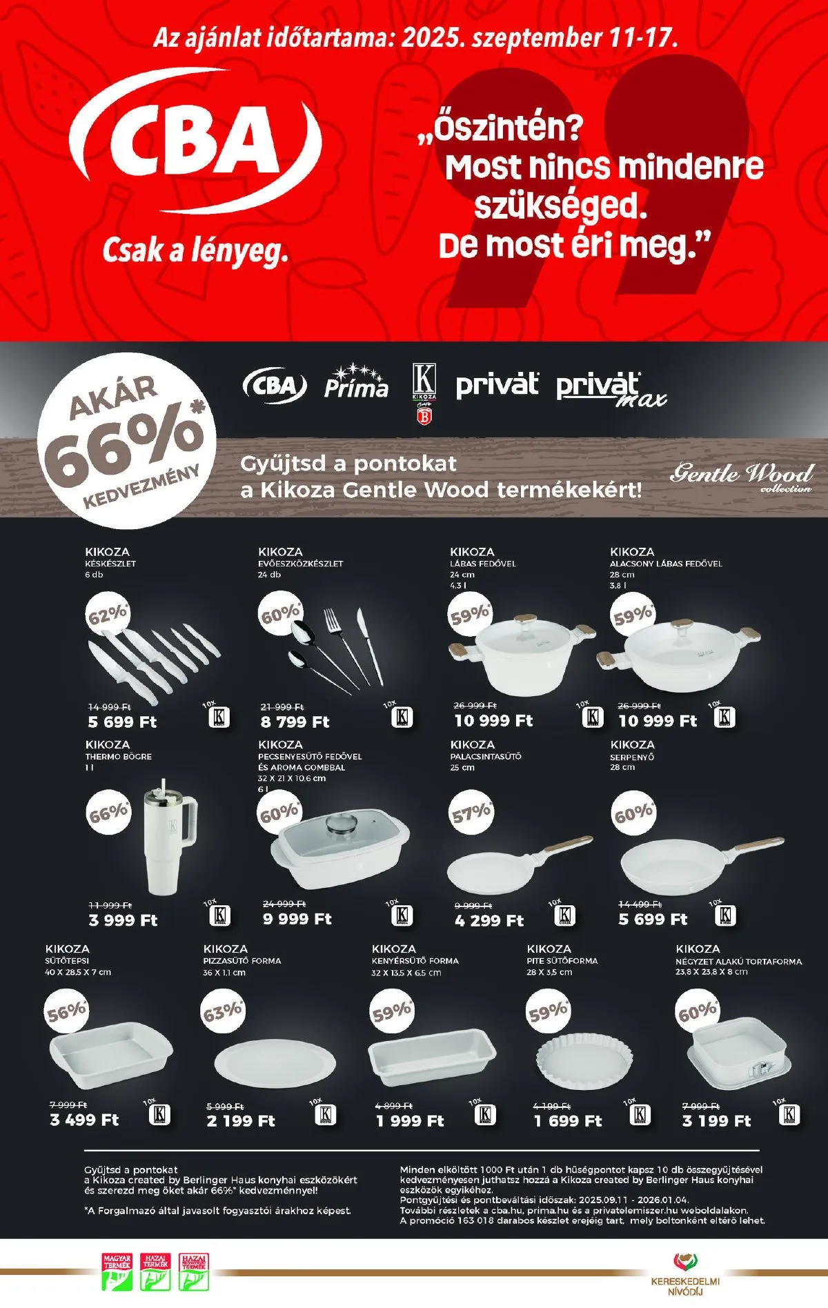 CBA akciós újság 09.11–09.17
