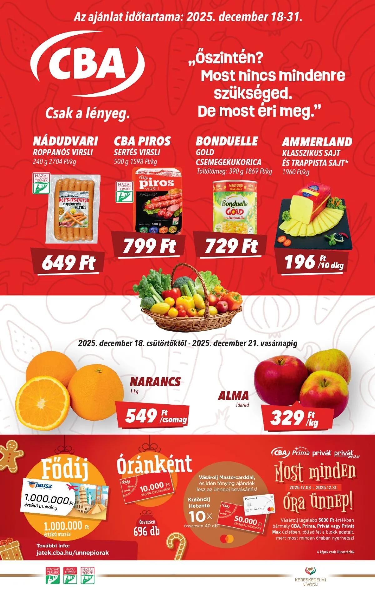 CBA akciós újság 12.18–12.31