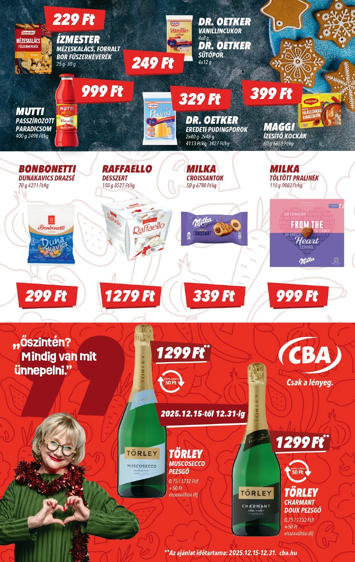 CBA akciós újság 12.18–12.31 – 6. oldal
