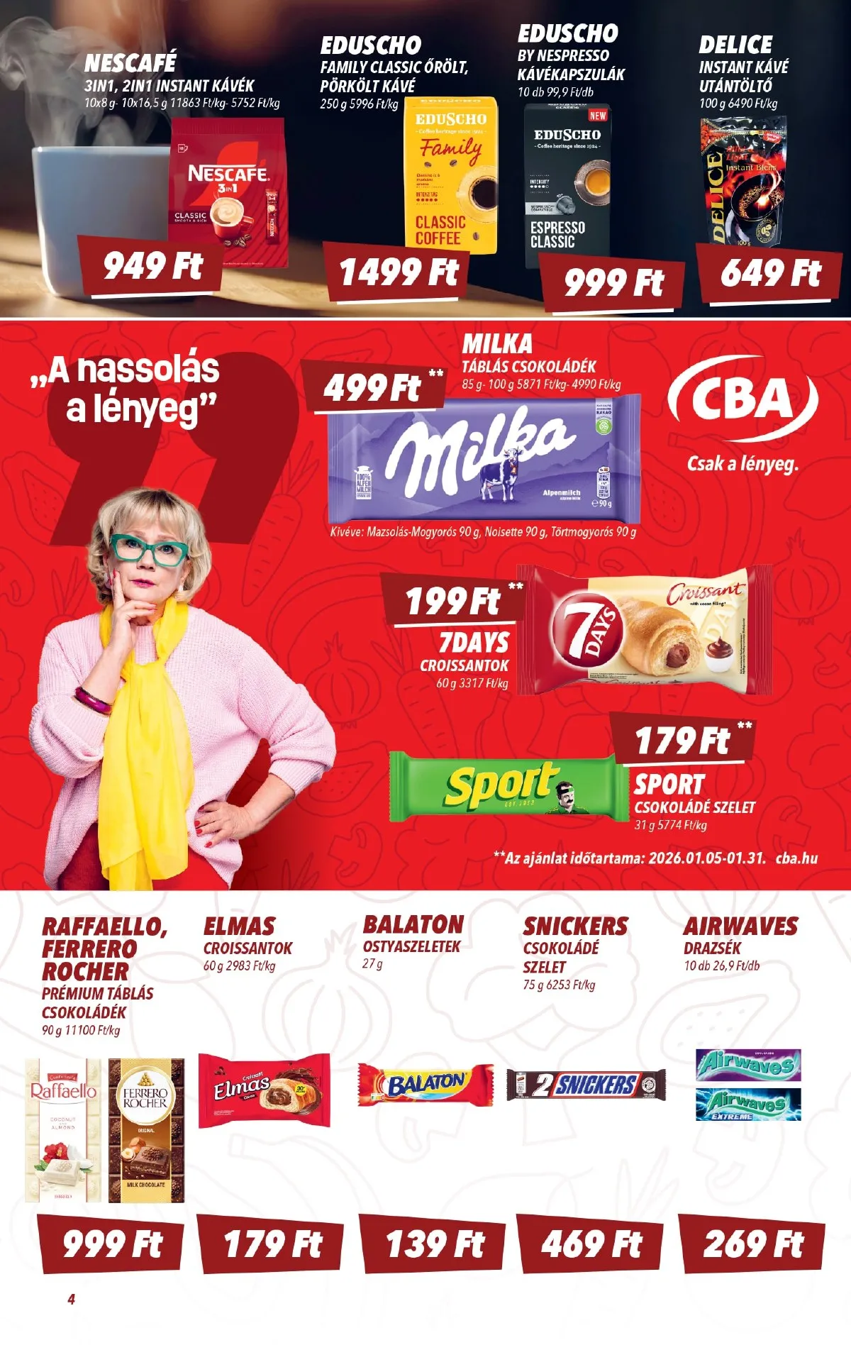 CBA akciós újság 01.15–01.21 – 4. oldal