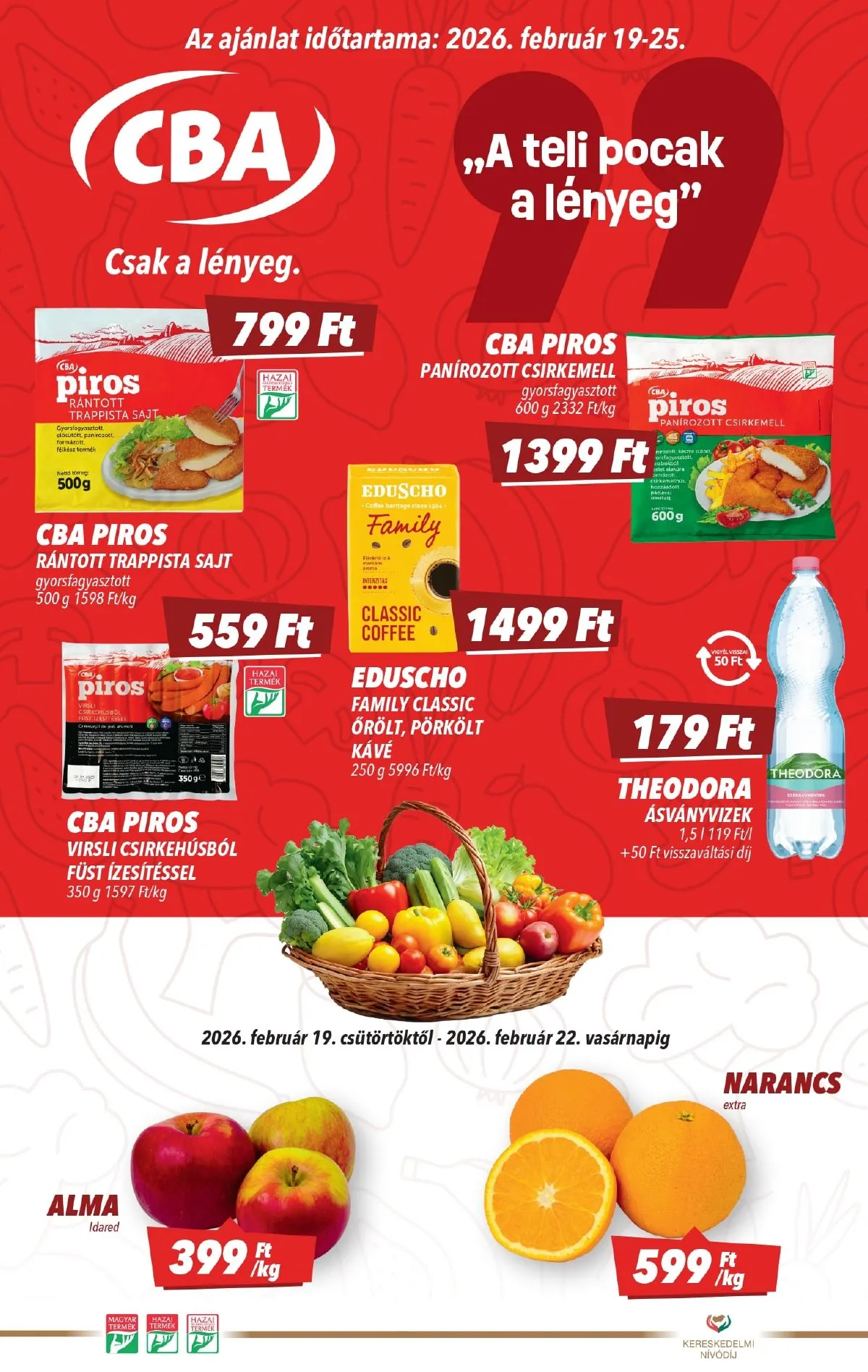 CBA akciós újság 02.19–02.25