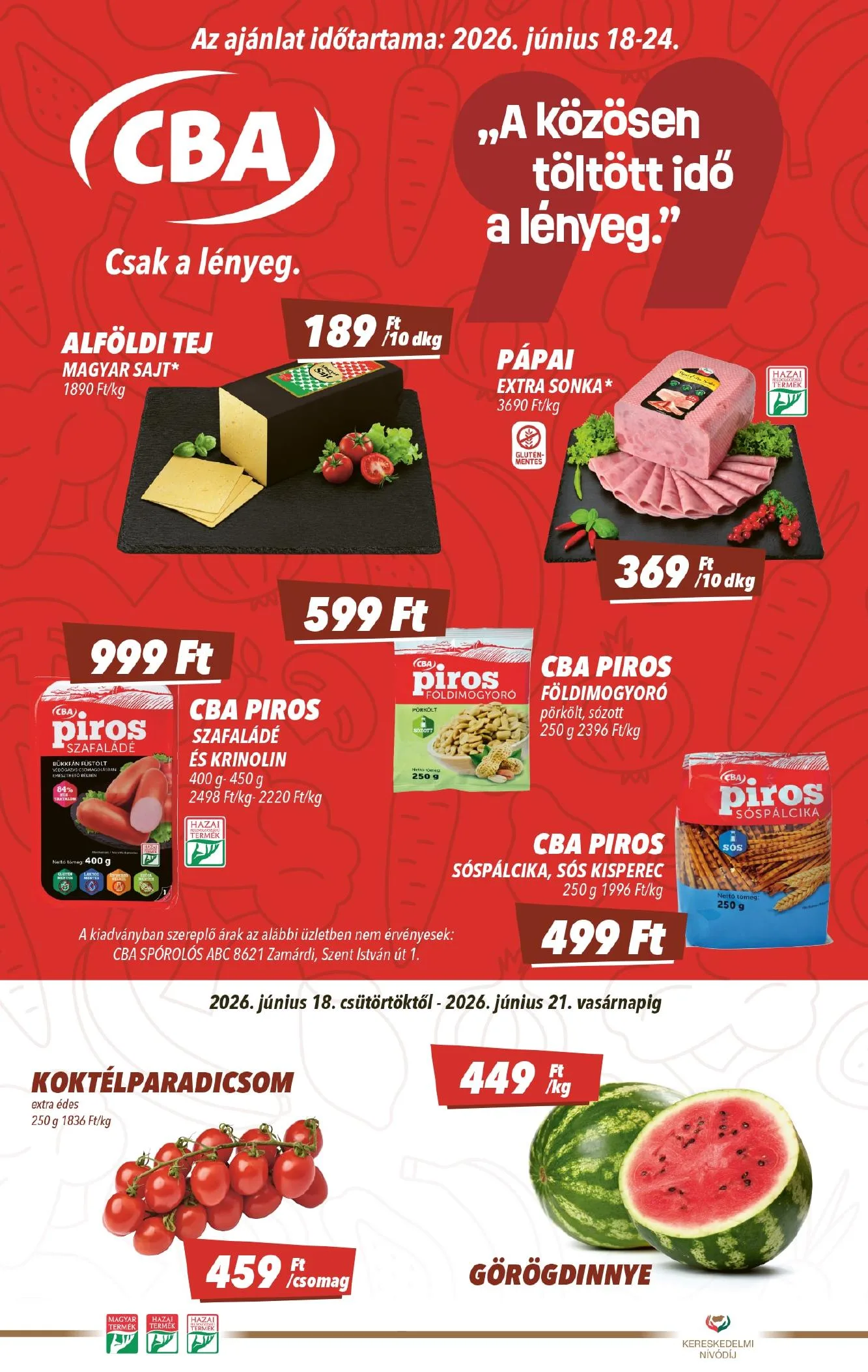 CBA akciós újság 06.18–06.24