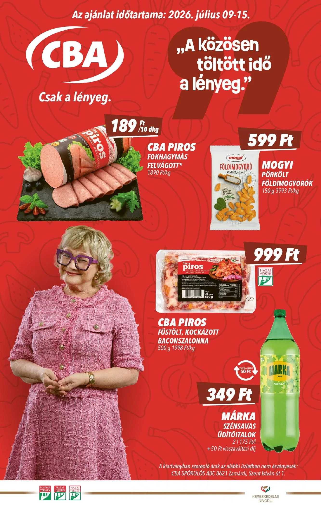 CBA akciós újság 07.09–07.15
