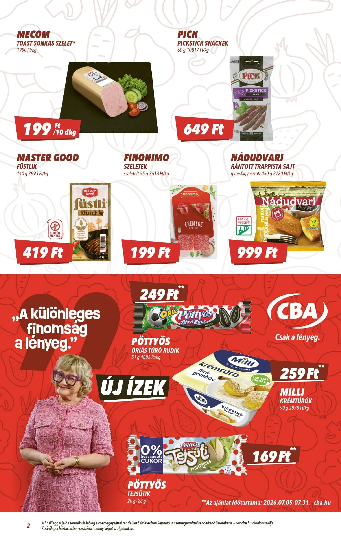 CBA akciós újság 07.09–07.15 – 2. oldal