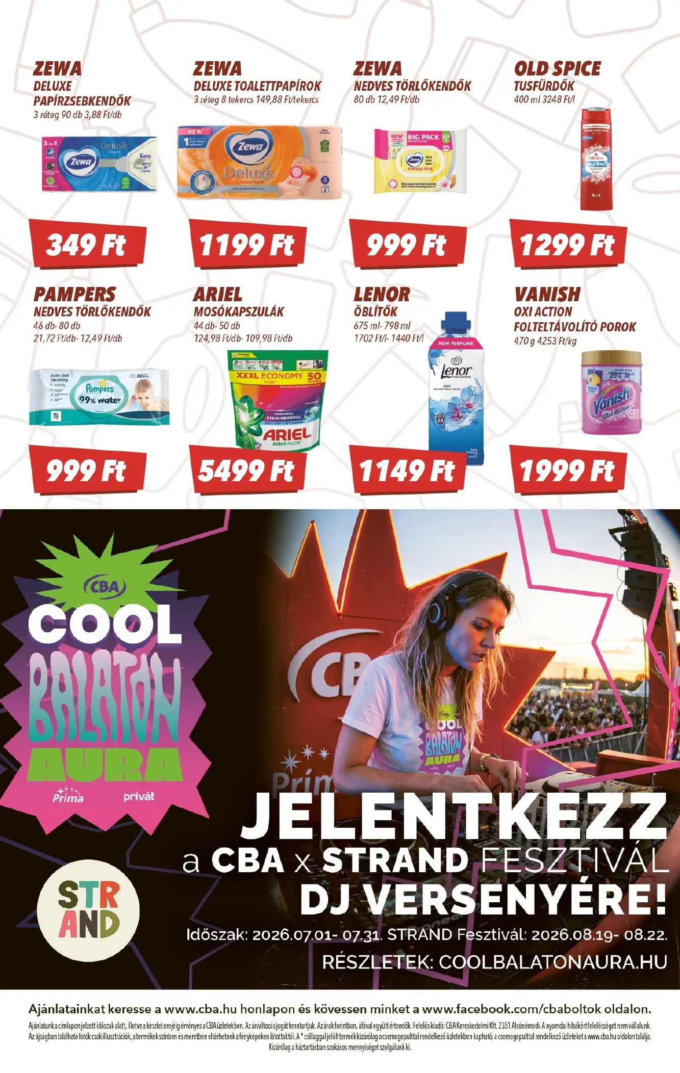 CBA akciós újság 07.09–07.15 – 8. oldal