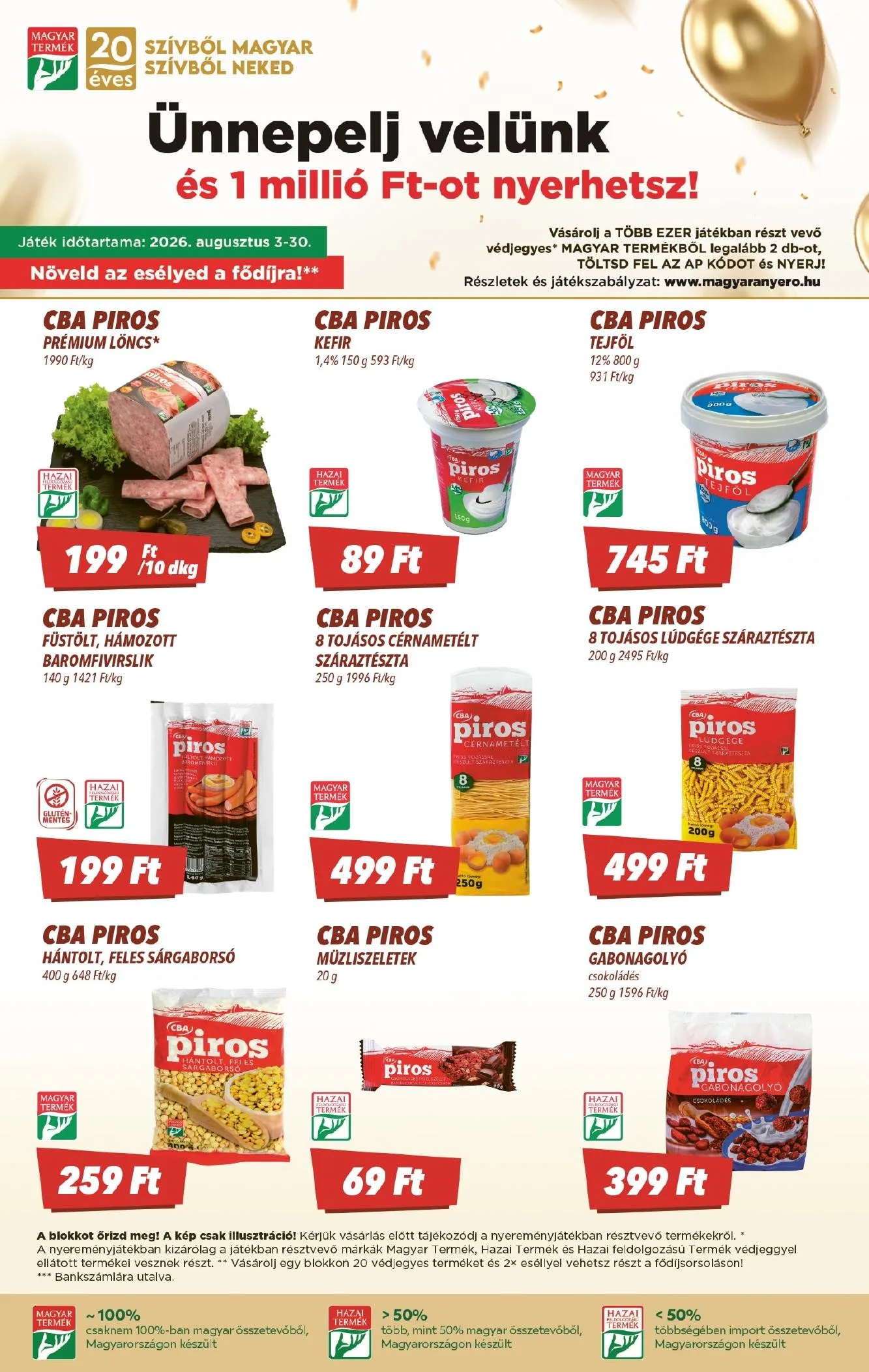 CBA akciós újság 08.13–08.19 – 4. oldal
