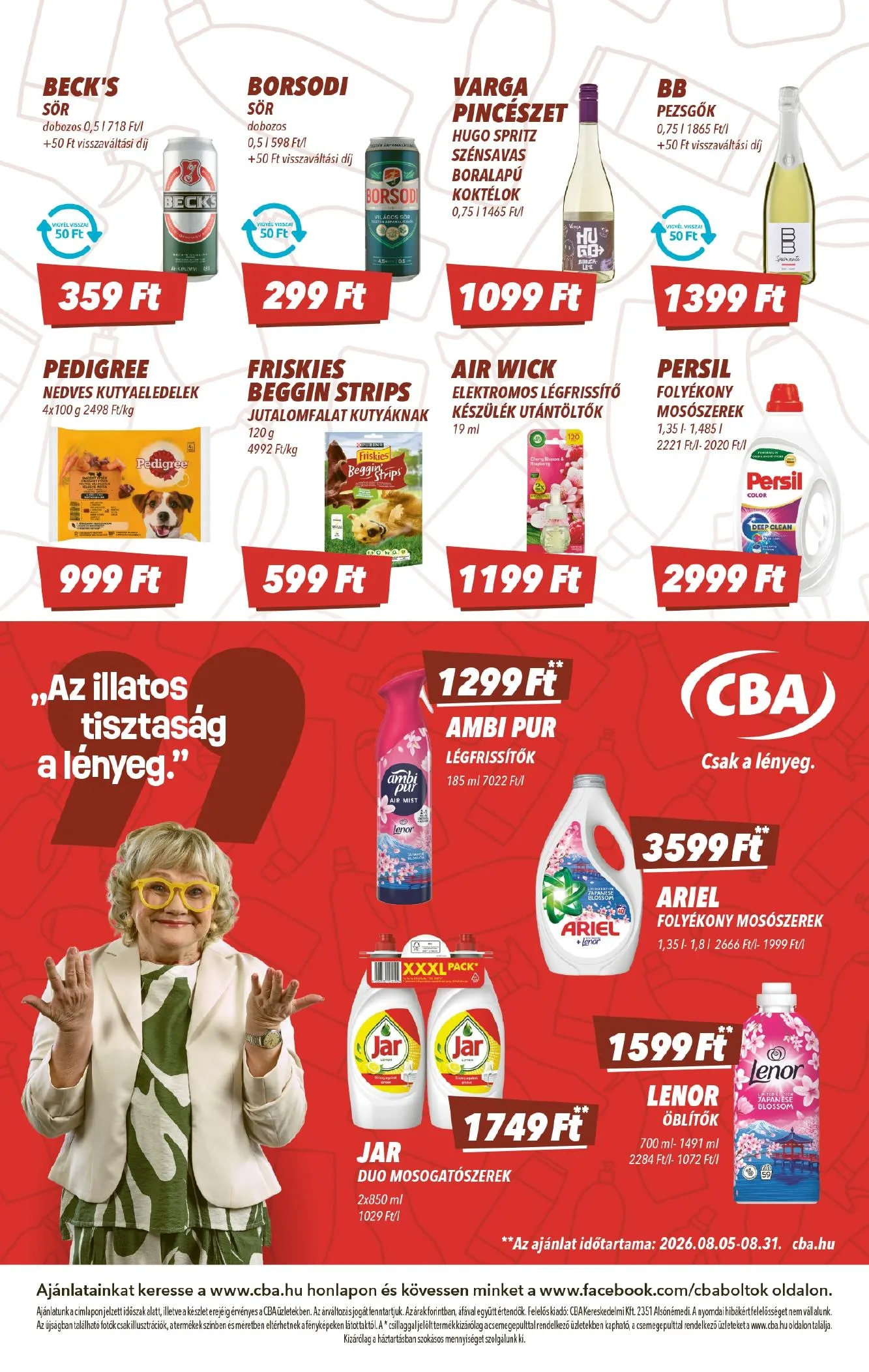 CBA akciós újság 08.21–08.26 – 8. oldal