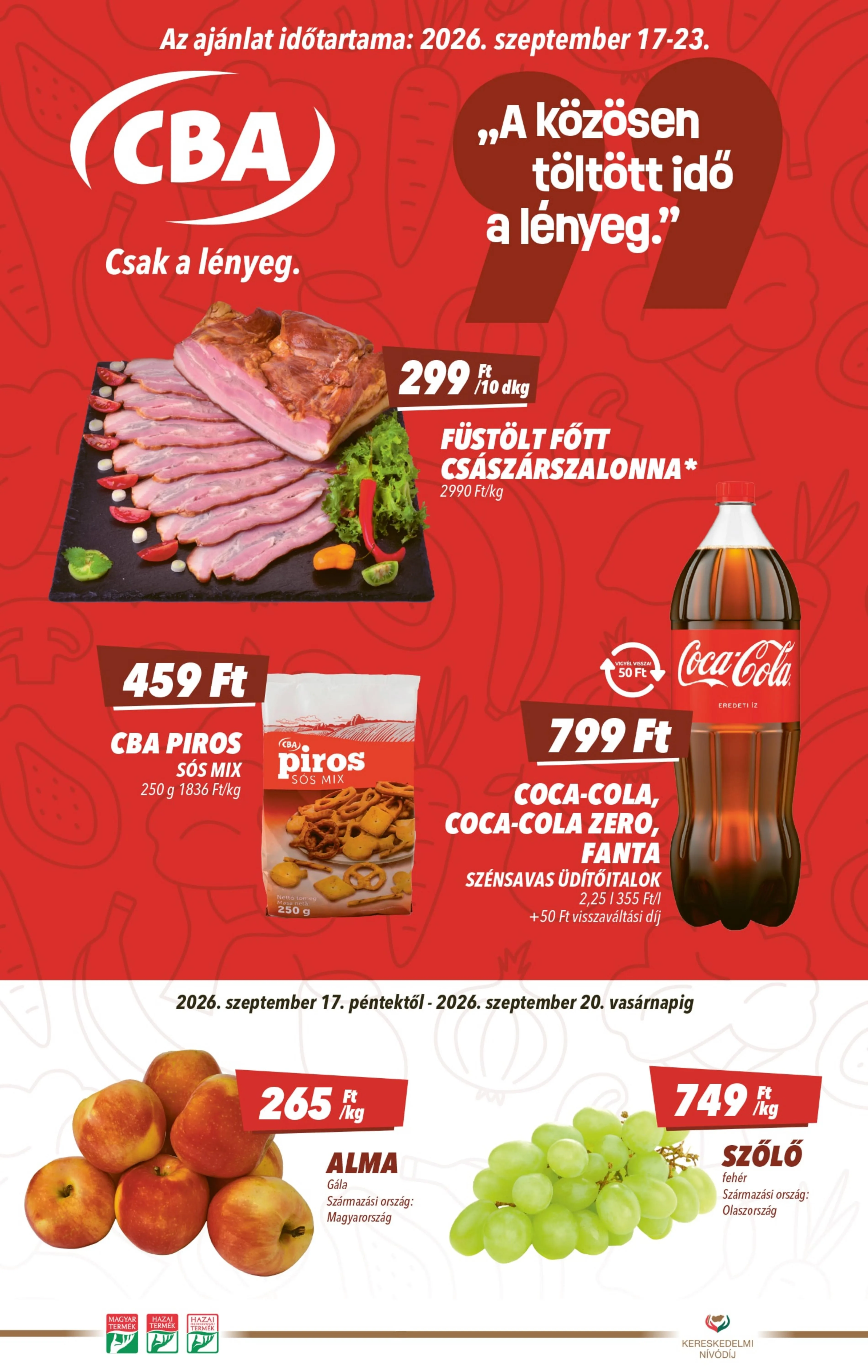 CBA akciós újság 09.17–09.23