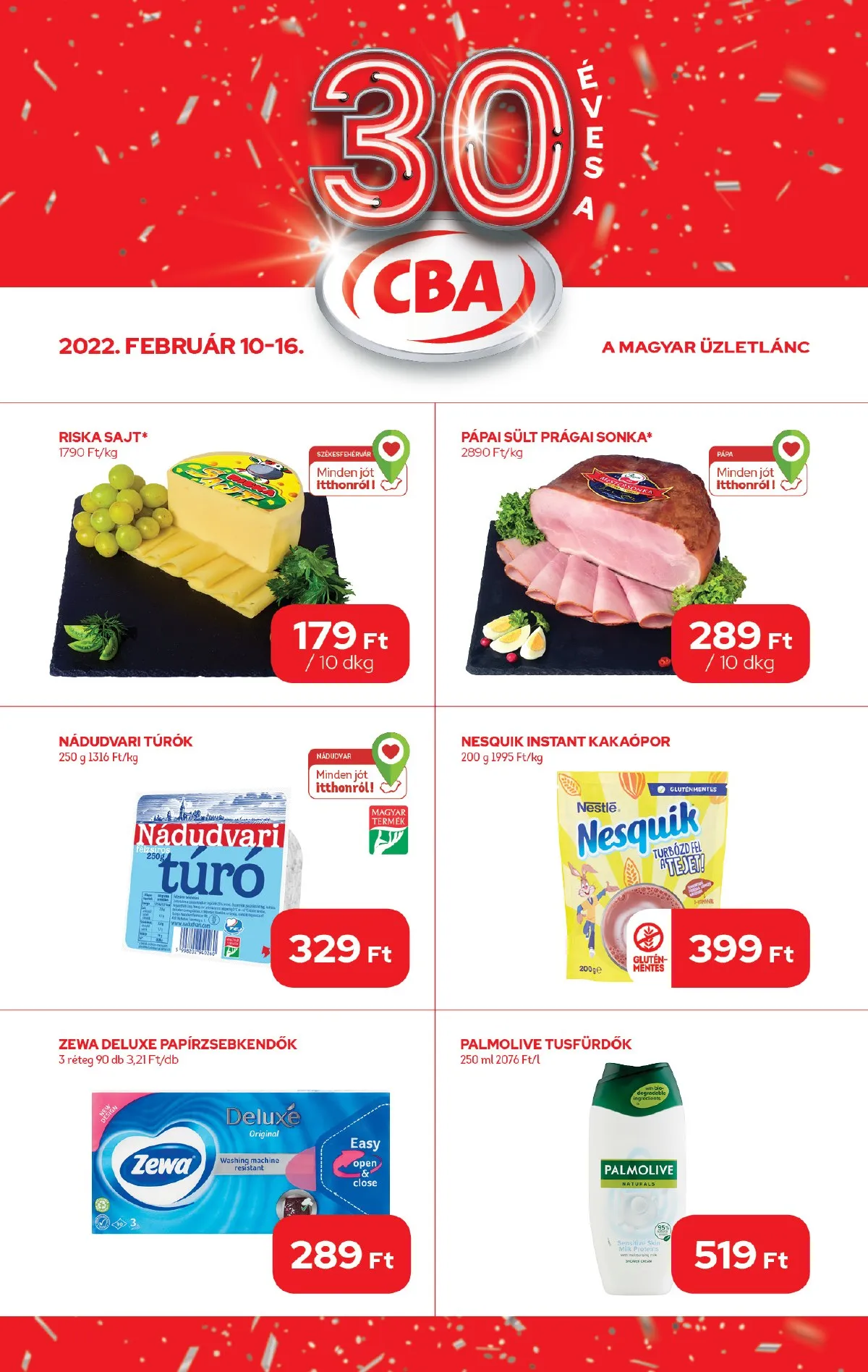 CBA akciós újság Akció 02.10–02.16