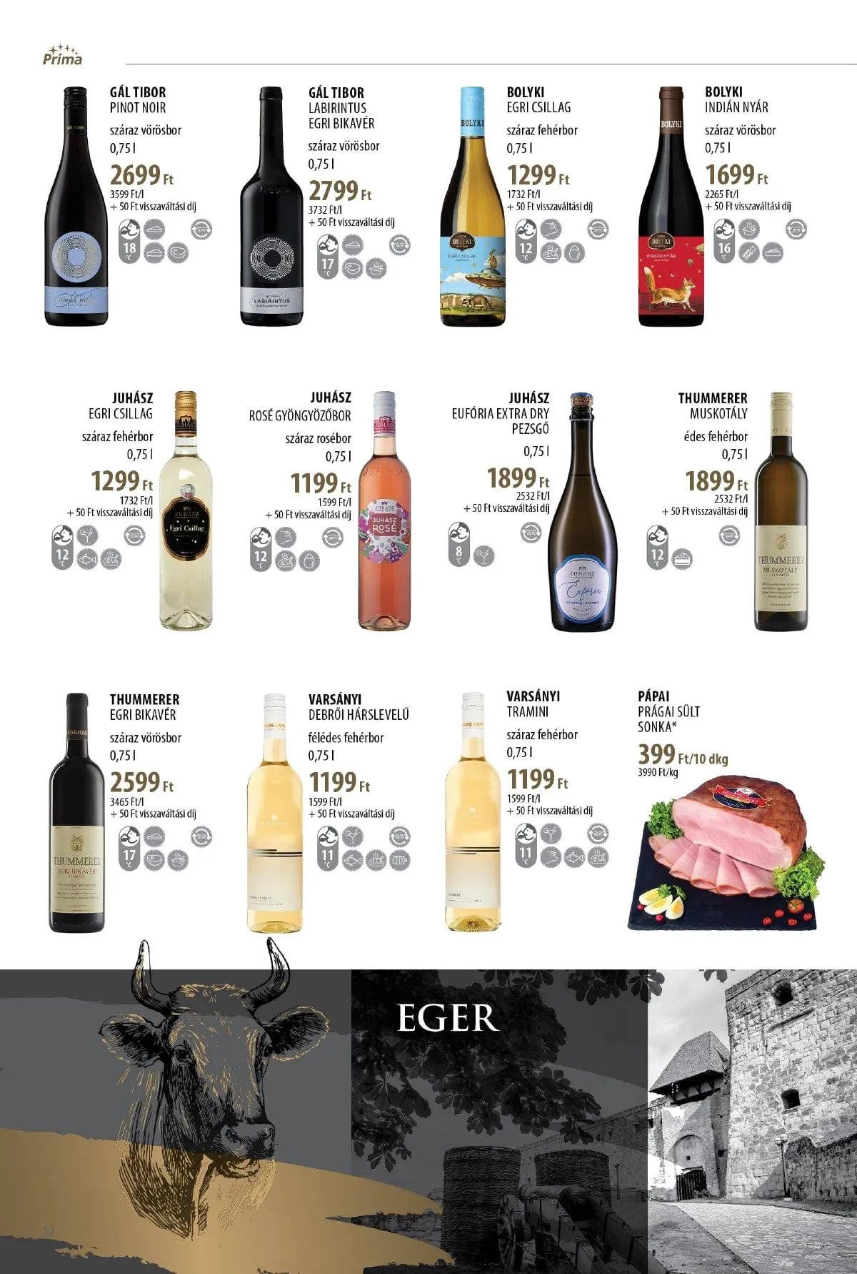 CBA akciós újság Prima Borkatalogus 11.11–12.31 – 12. oldal