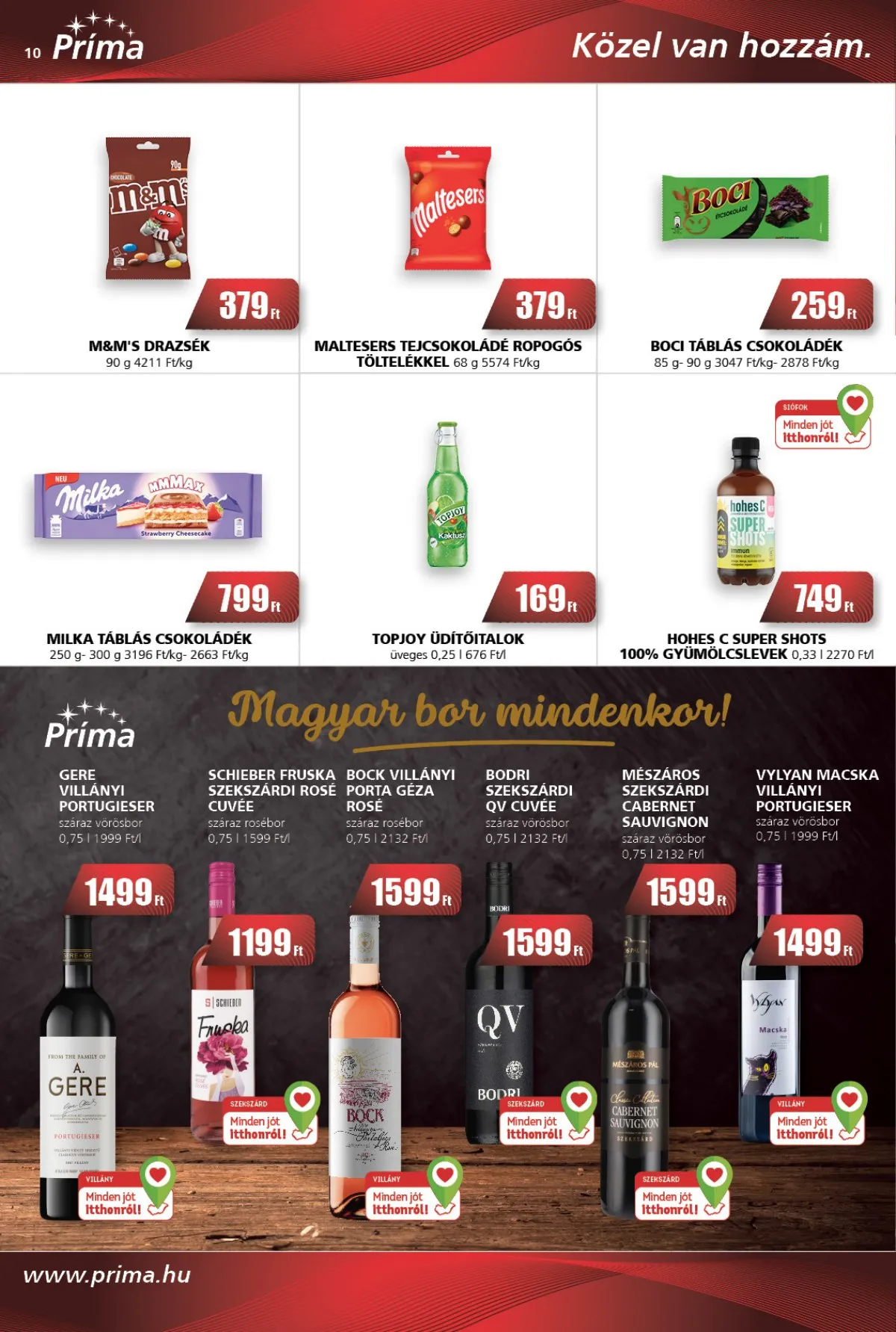 CBA akciós újság Prima 02.10–02.16 – 10. oldal