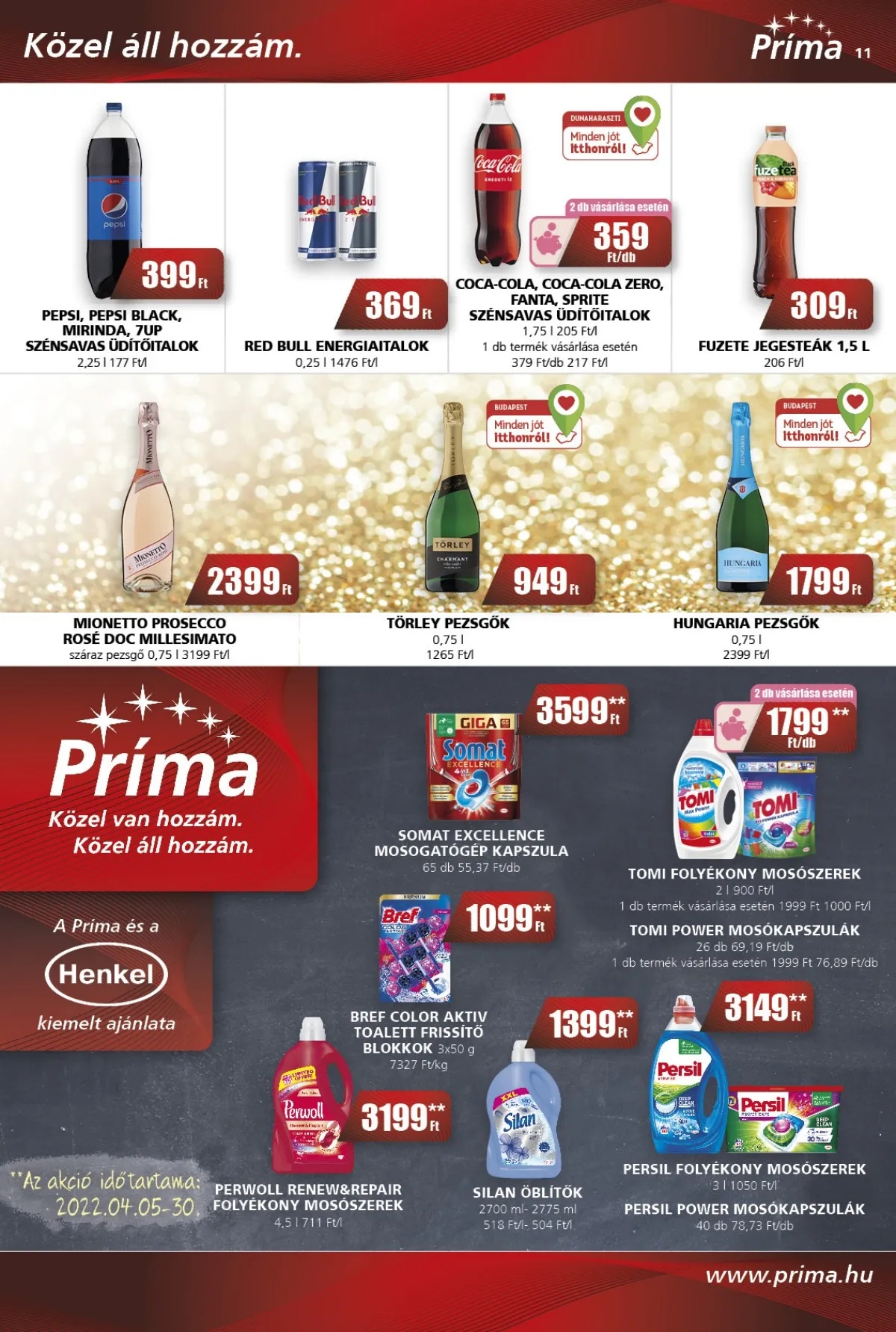 CBA akciós újság Prima 04.07–04.16 – 11. oldal