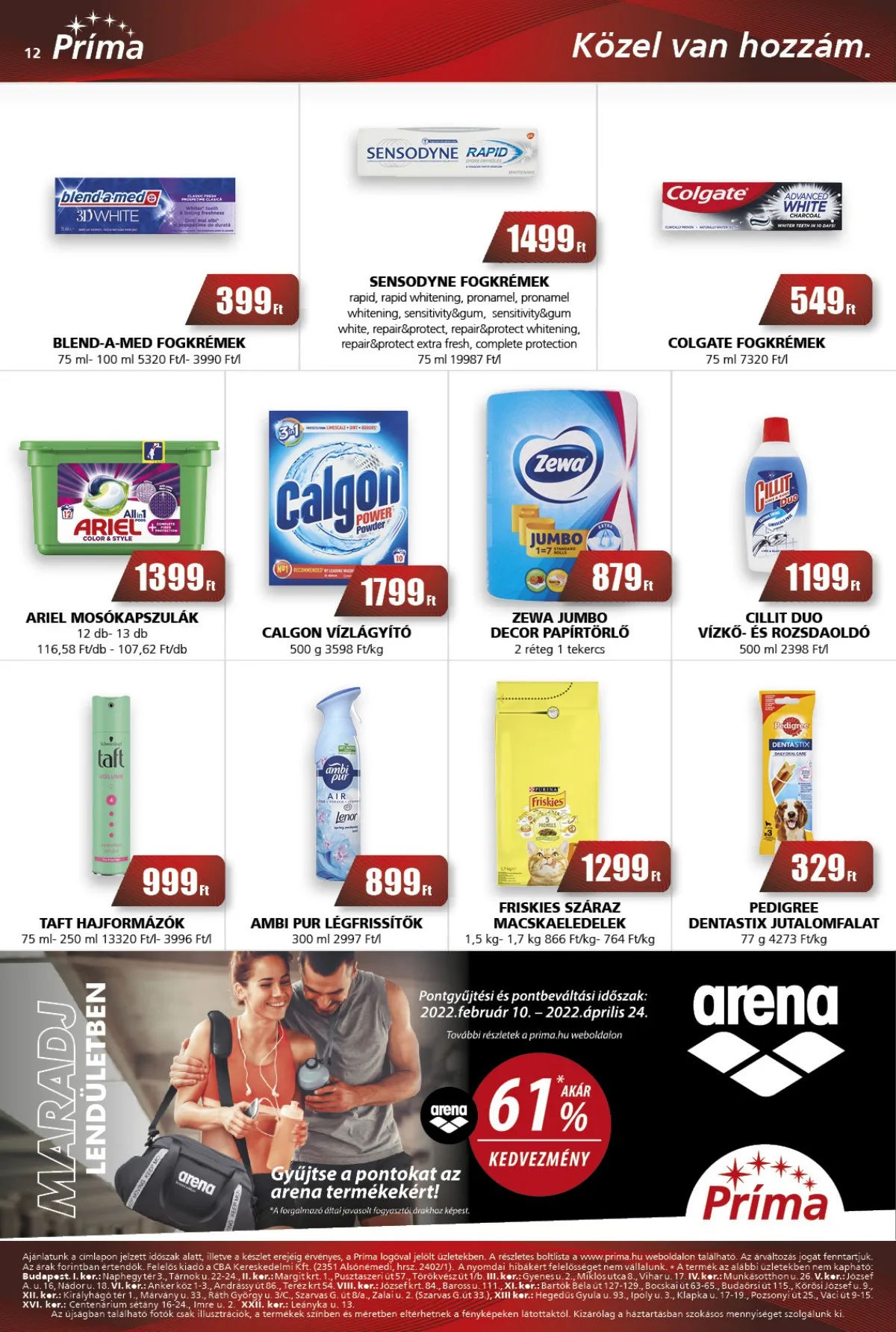 CBA akciós újság Prima 04.07–04.16 – 12. oldal