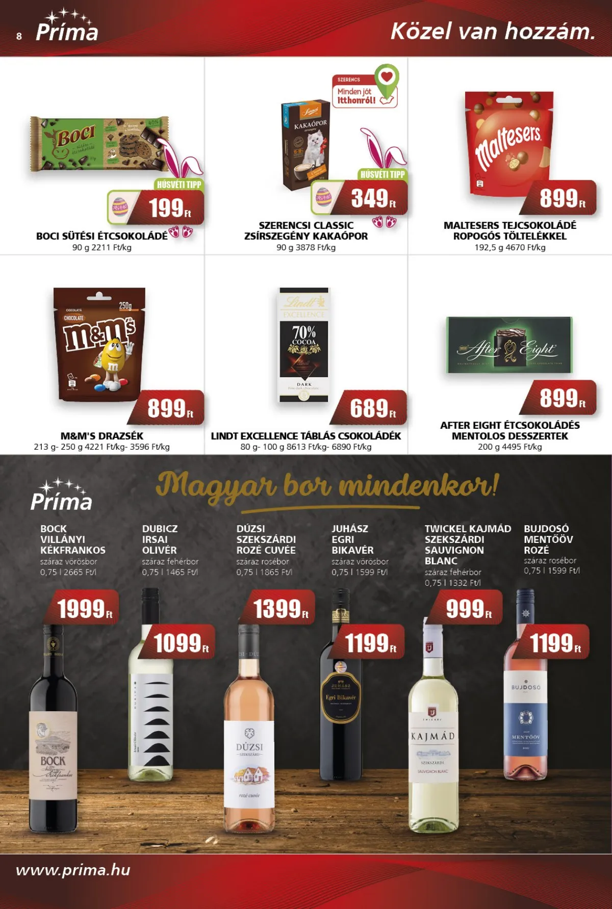 CBA akciós újság Prima 04.07–04.16 – 8. oldal