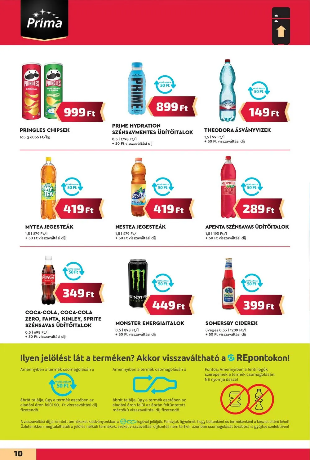 CBA akciós újság Prima 08.15–08.21 – 10. oldal