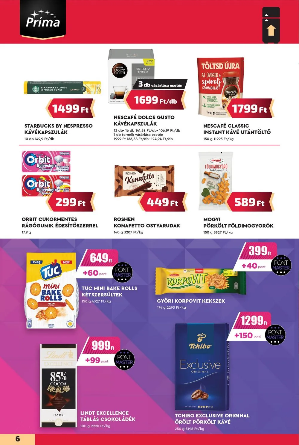 CBA akciós újság Prima 08.15–08.21 – 6. oldal