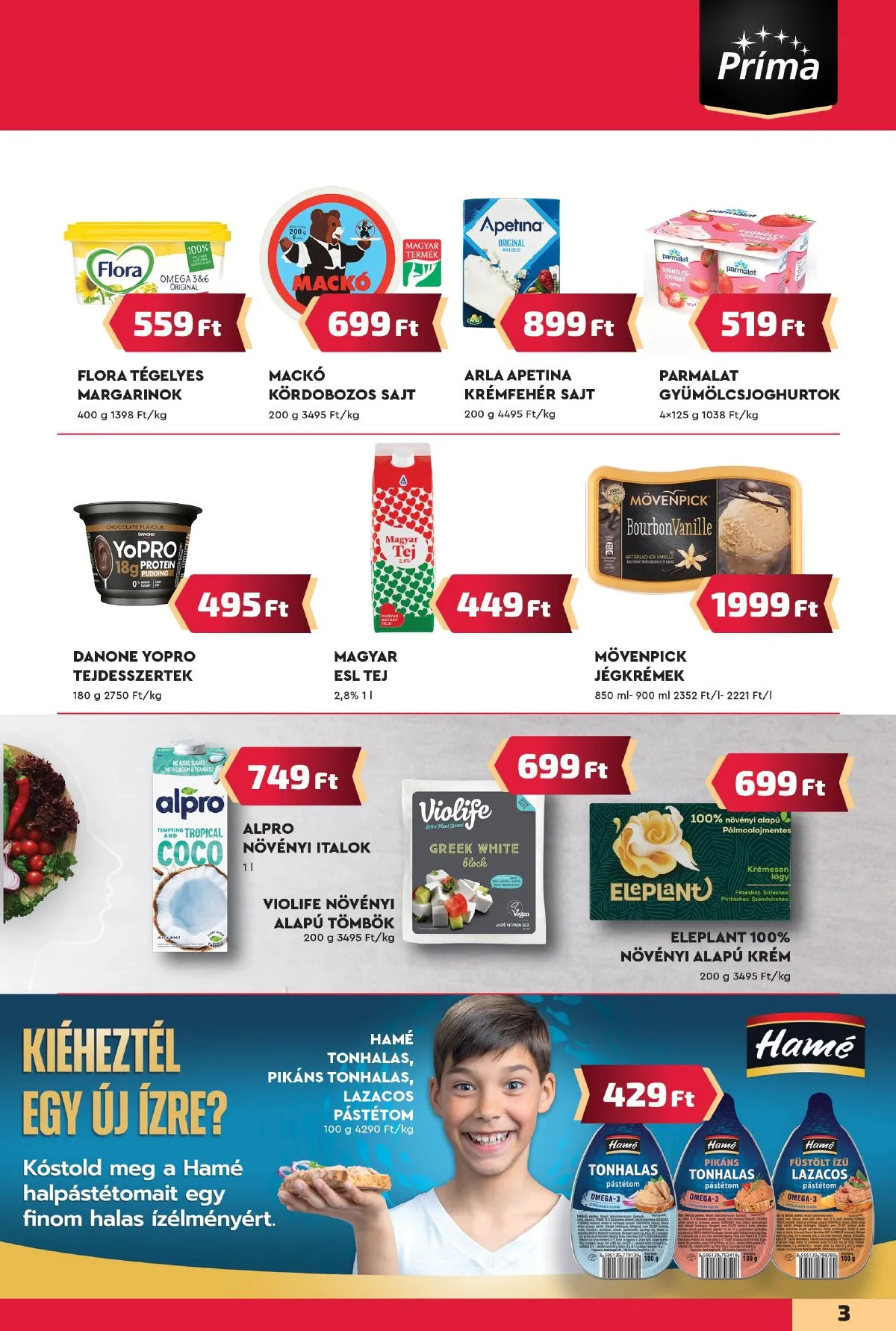 CBA akciós újság Prima 09.19–09.25 – 3. oldal