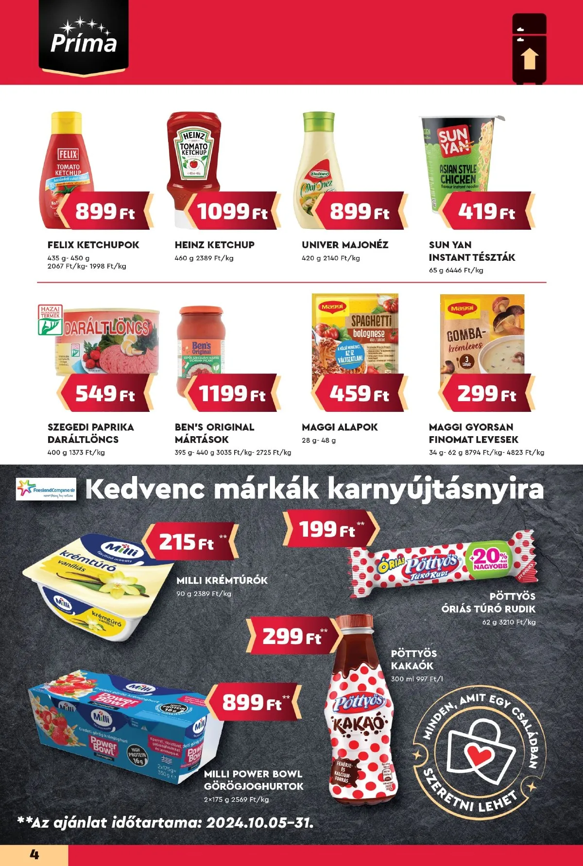 CBA akciós újság Prima 10.10–10.16 – 4. oldal