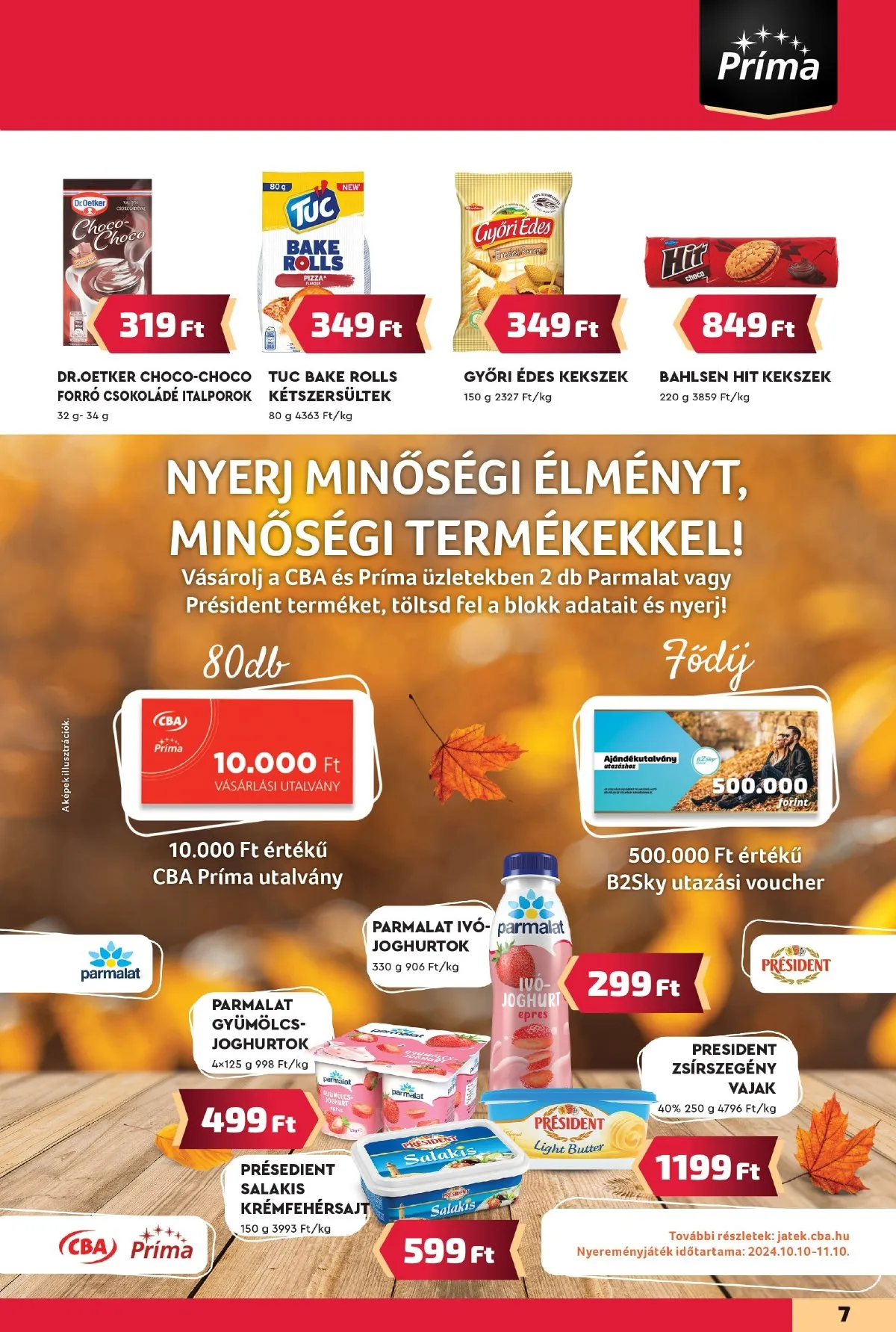 CBA akciós újság Prima 10.10–10.16 – 7. oldal