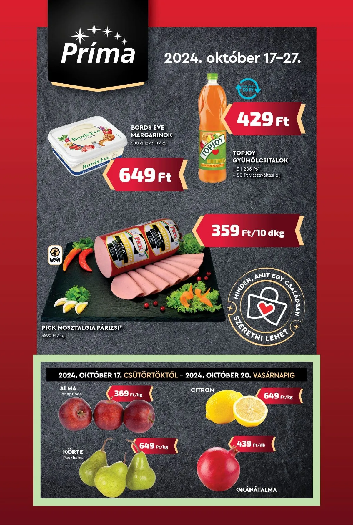 CBA akciós újság Prima 10.17–10.27