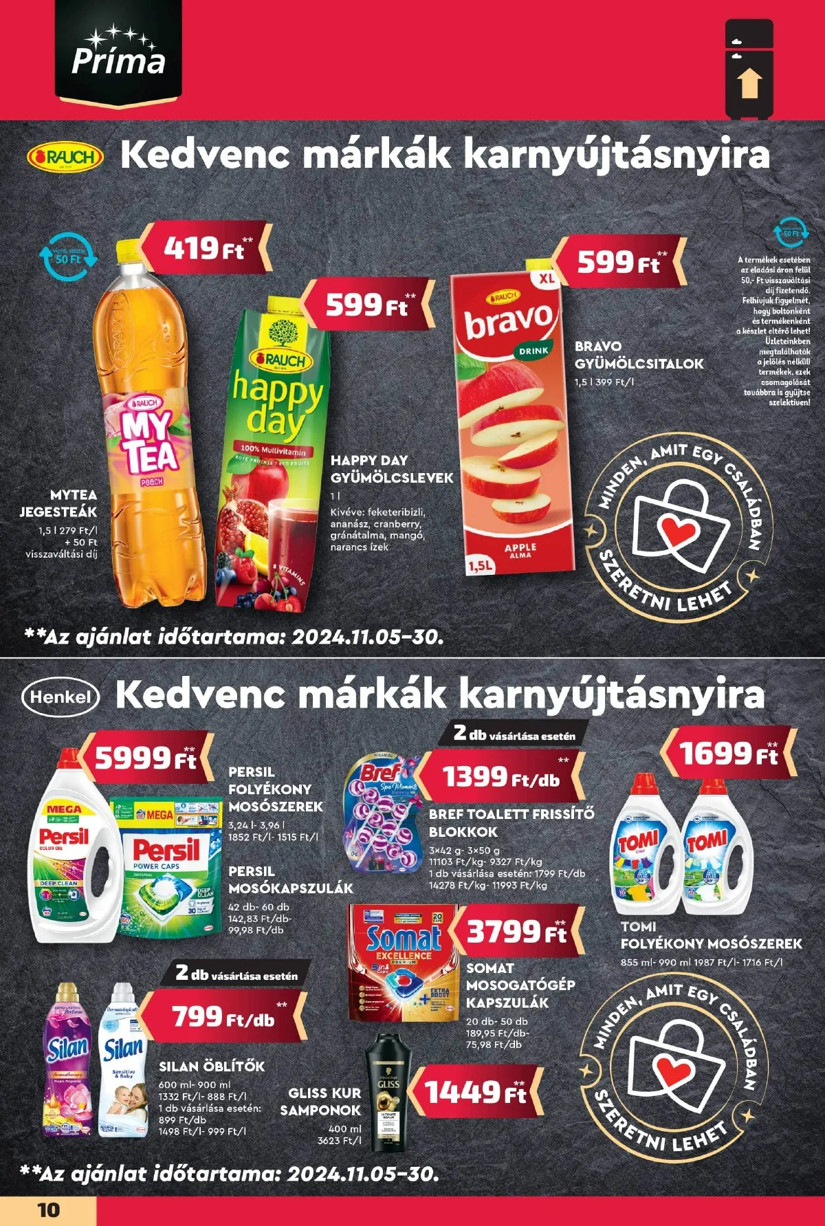 CBA akciós újság Prima 11.14–11.20 – 10. oldal